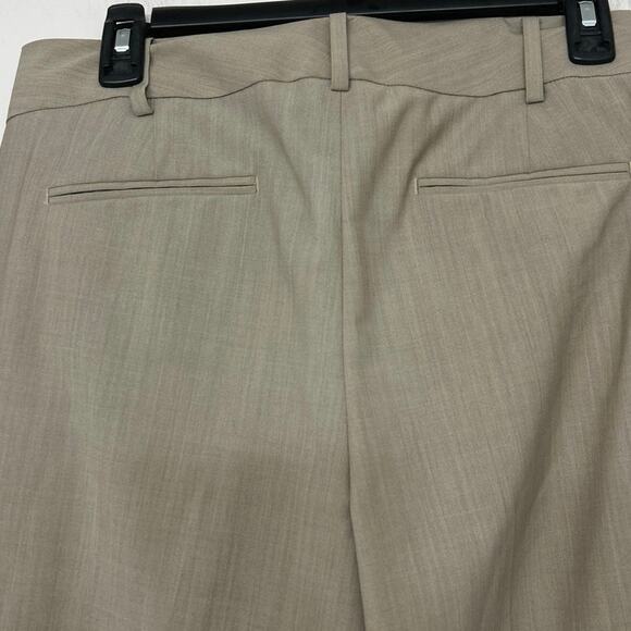 Talbots Seasonless Wool Blend Curvy Fit Taupe Trouser Pants 6L Beige Taupe New - Picture 7 of 11